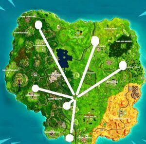 fortnite star exaction location on the map