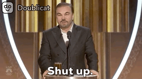 Leo DiCaprio stands in for Ricky Gervais at the 2020 Golden Globes