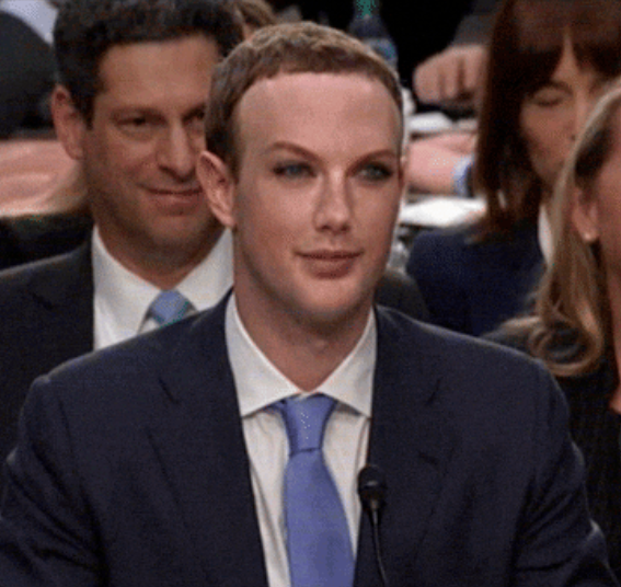 They don't all look great... Here's Taylor Swift as Facebook boss Mark Zuckerberg