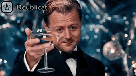 The author as Leo DiCaprio in Wolf of Wall Street