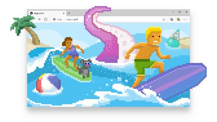 Play Microsoft Edge Secret Surfing Game