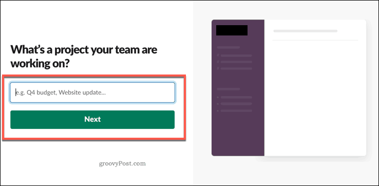 Naming the first Slack workspace channel