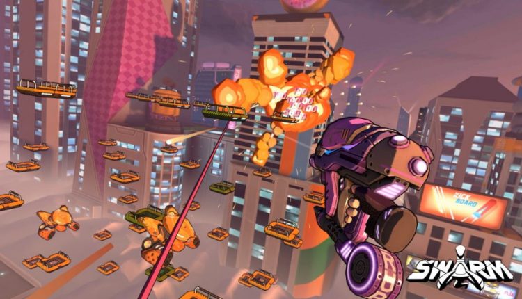 Swarm puts Spider-Man-style swinging into a VR arcade shooter