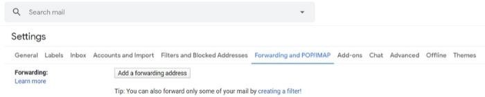 Forward Gmail Outlook Forwarding Option