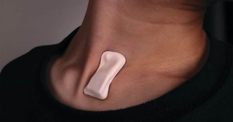 This stick-on sensor can detect and track COVID-19 symptoms