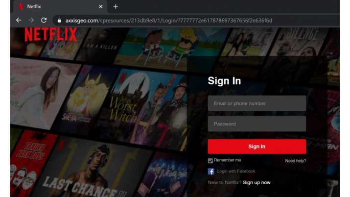 New phishing scam takes users to fake Netflix site. 