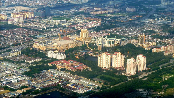 Aerial view of Sunway City which is changing into becoming a smart city. Aerial view of Sunway City which is changing into becoming a smart city.
