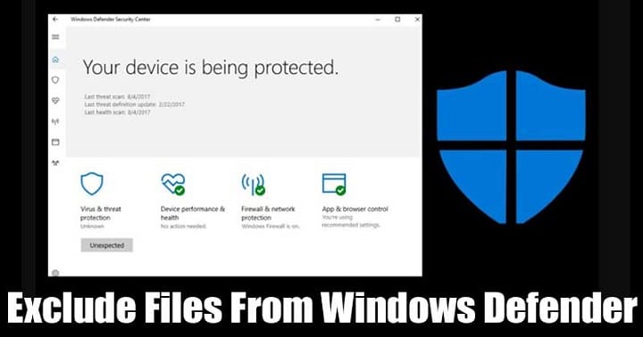 how-to-exclude-files-&-folders-from-windows-defender