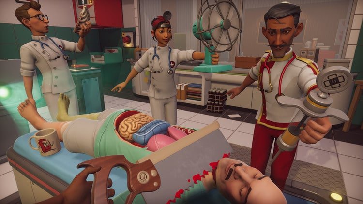 A screenshot of Surgeon Simulator 2