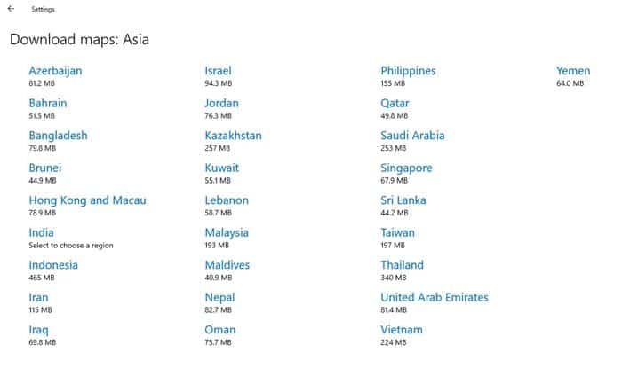 pick the region
