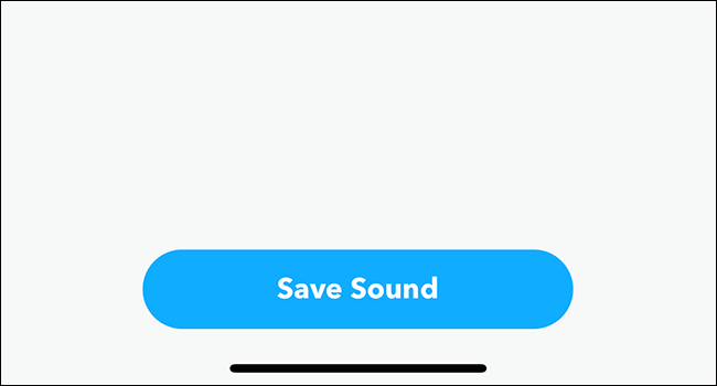 Save your sound to add it to the “My Sounds” column