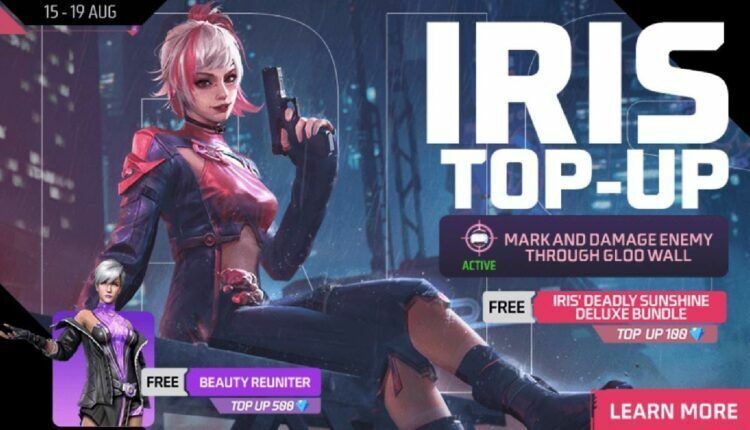 free fire iris top-up event