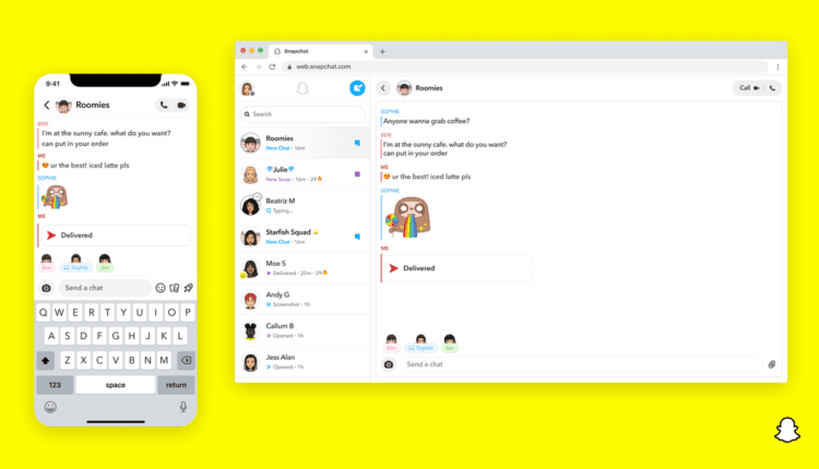 snapchat web available