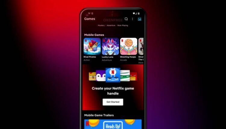 netflix game handle feature