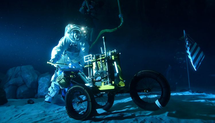 nasa underwater moon replica