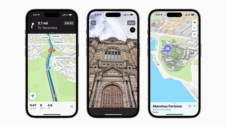 Apple Maps adds 3D landmarks feature - Apple Maps 3D Landmarks 