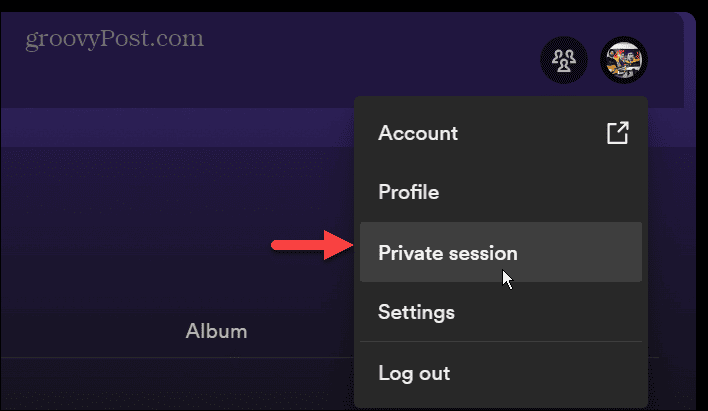 Private Session in Spotify