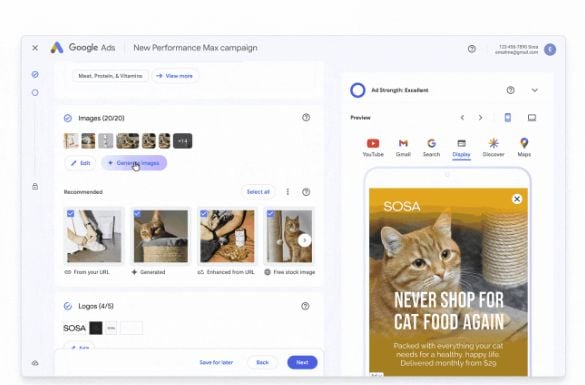 Google generative AI tools